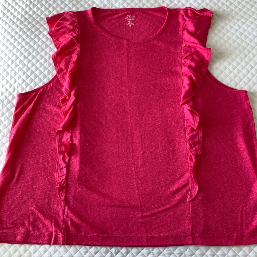 NWOT JCREW Linen blend tshirt!